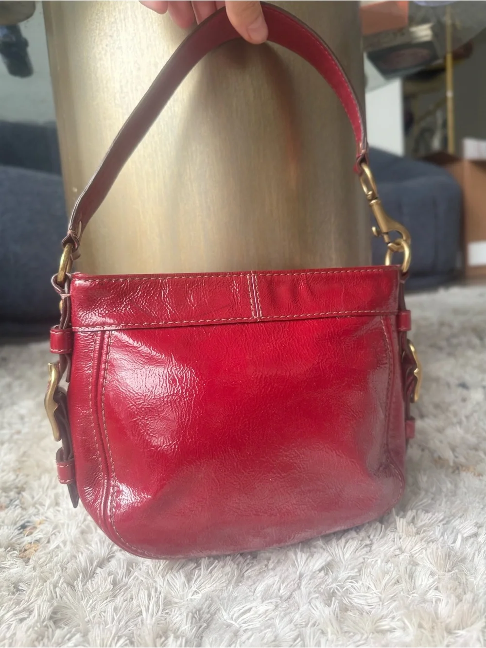 COACH 2008 RED MINI ZOE